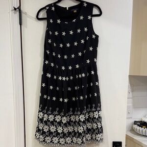 Tommy Hilfiger Black and White Floral Mini Dress